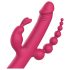 Dreamtoys Anywhere Pleasure Vibe - akumulátorový, 4-ramenný vibrátor (ružový)