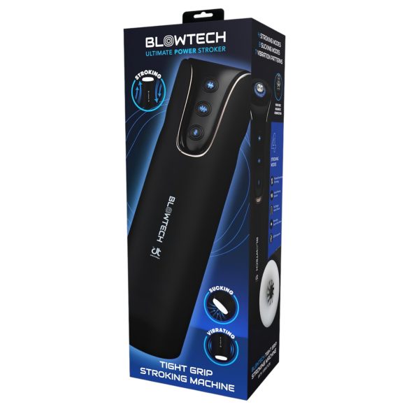 Dreamtoys - vibračný masturbátor pre mužov - úzky grip - čierny