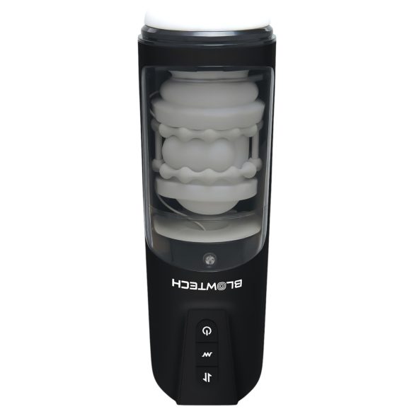 Dreamtoys Blowtech - vibračný, pohyblivý masturbátor (čierny)
