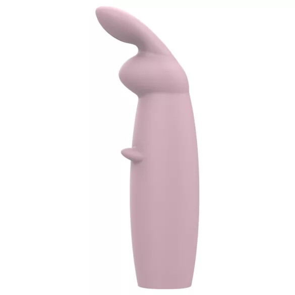 Nude Hazel - vibrátor na klitoris s králikom - fialový - nabíjateľný