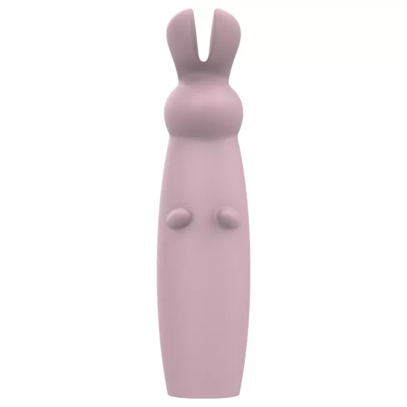 Nude Hazel - vibrátor na klitoris s králikom - fialový - nabíjateľný