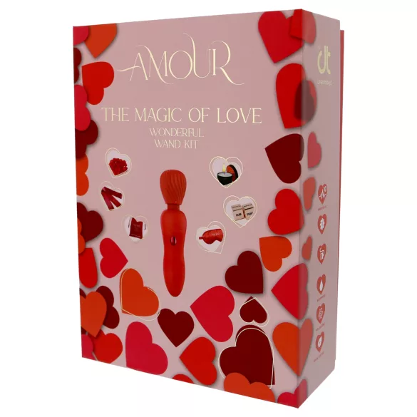 Dreamtoys Amour - sada wand vibrátora (červená)