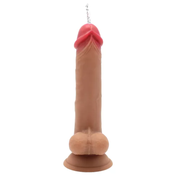 Kiotos Cox Power - vibračný striekací dildo s diaľkovým ovládaním (telovej farby)