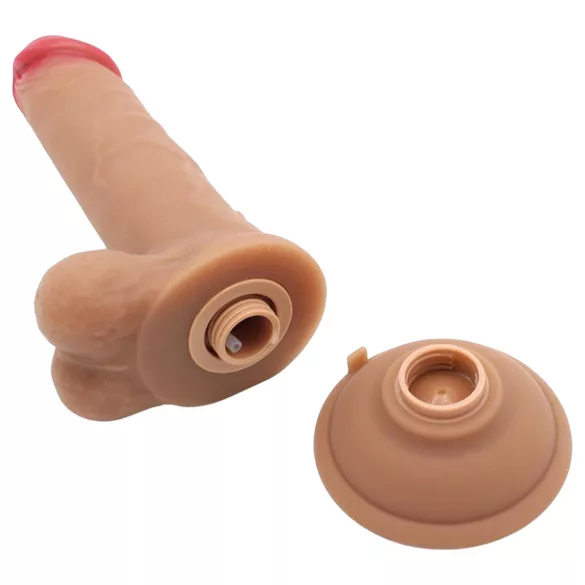 Kiotos Cox Power - vibračný striekací dildo s diaľkovým ovládaním (telovej farby)