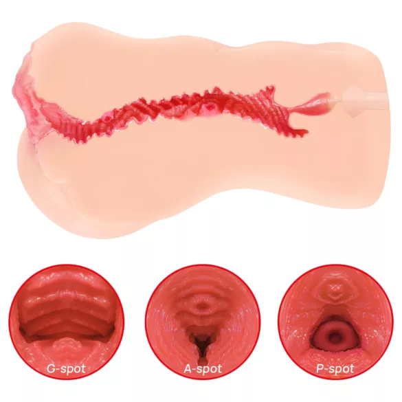 Kokos Onahole 001 XL - realistická vagína masturbátor (naturál)