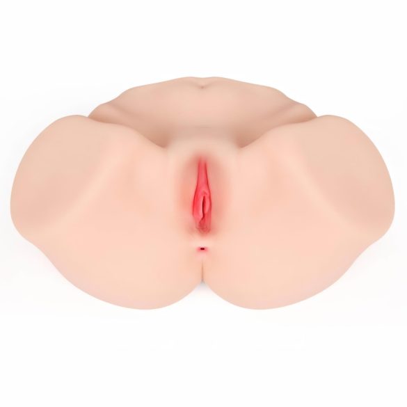 Kokos Maria - realistický torzo masturbátor vagína a anál - prírodná farba