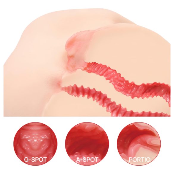 Kokos Vanilla 004 - realistický torzo masturbátor - naturálny