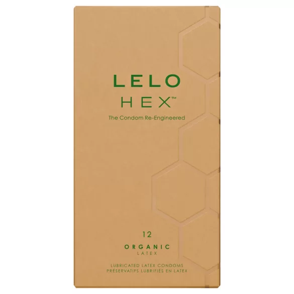 LELO Hex Organic - kondómy na zvýšenie potencie - 12 ks