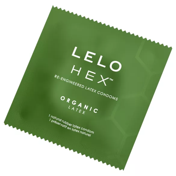 LELO Hex Organic - kondómy na zvýšenie potencie - 12 ks