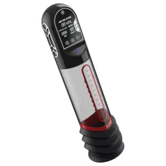   Peak Performa - automatická vákuová pumpa na penis - LED - transparentná