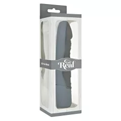 Get Real - realistický vibrátor - čierny silikón