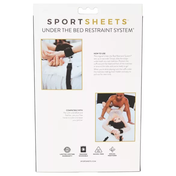 Sportsheets - putá na posteľ - čierne