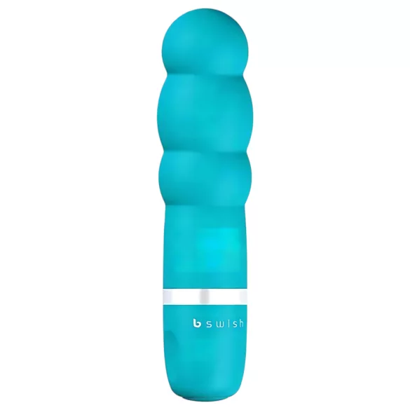 B SWISH Bcute Pearl - vodotesný vibrátor s perlami - tyrkysový