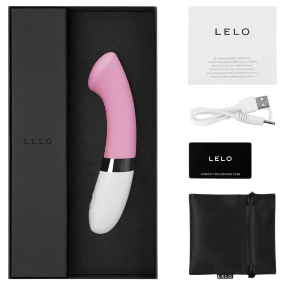 LELO Gigi 2 - vibrátor na bod G - silikónový - ružový