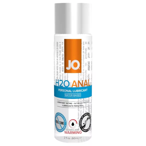 JO H2O Anal Warming - análny lubrikant hrejivý efekt - na vodnej báze 60ml