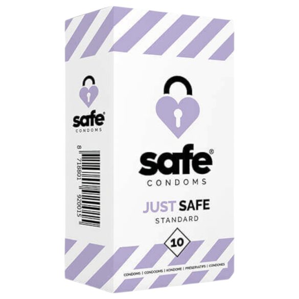 SAFE Just Safe - štandardné kondómy - vanilka (10 ks)
