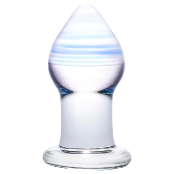 GLAS Amethyst Rain - fialový sklenený anál plug