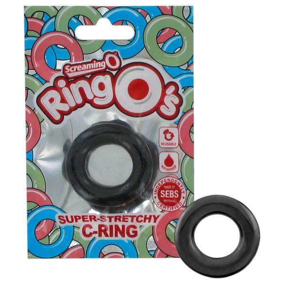 Screaming O - silikónový krúžok na penis (čierny)