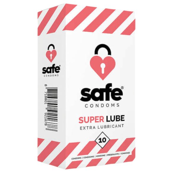 SAFE Super Lube - extra lubrikované kondómy (10ks)