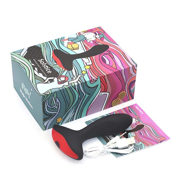 Magic Motion Solstice - vibrátor na prostatu - smart, akumulátor - čierny