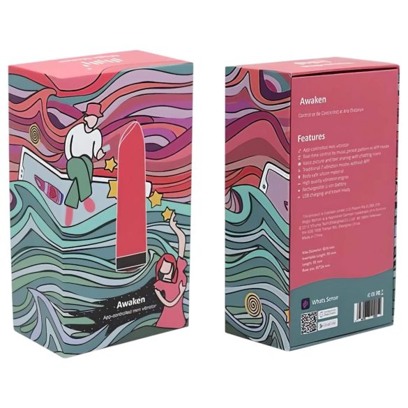 Magic Motion - mini vibrátor s vibráciami - dobíjací - červený