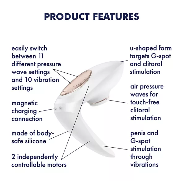 Satisfyer Pro 4 Couples - párový vibrátor s pulzáciou vzduchu