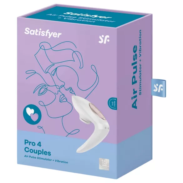 Satisfyer Pro 4 Couples - párový vibrátor s pulzáciou vzduchu