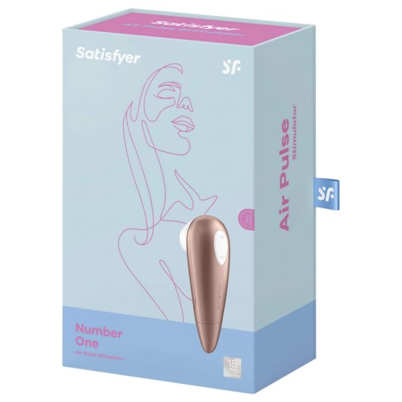 Satisfyer 1 Number One - stimulátor klitorisu s tlakovými vlnami - hnedý