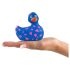 My Duckie Romance 2.0 - vodotesný klitoris vibrátor (modro-ružový)