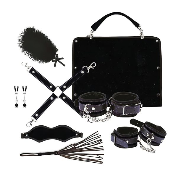 RS Soiree Kinky Me Softly - BDSM súprava - čierna (7-dielna)