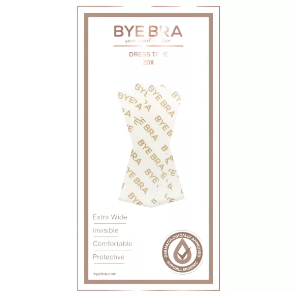 Bye Bra - obojstranná páska na upevnenie oblečenia - 20 ks