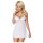 Obsessive 810-BAB-2 - čipkované babydoll a tangá (biela)