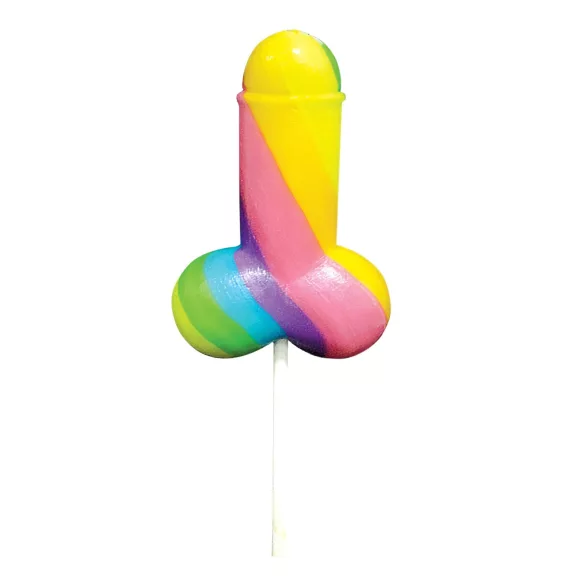 Rainbow Cock Pop - lízanka v tvare penisu - ovocná príchuť - 85g