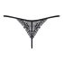 Obsessive Intensa - remienkové čipkované tanga (čierne) - L/XL