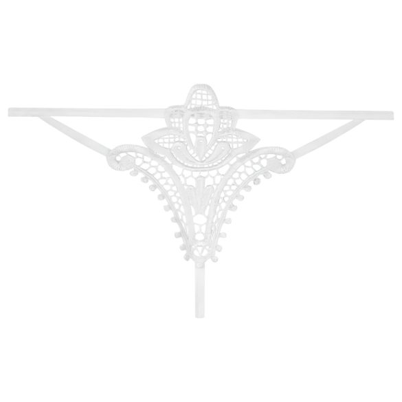 Obsessive - dámske tangá - kvetinový vzor - biele - L/XL