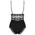 Obsessive 810-TED-1 - čipkované body (čierne) - XXL