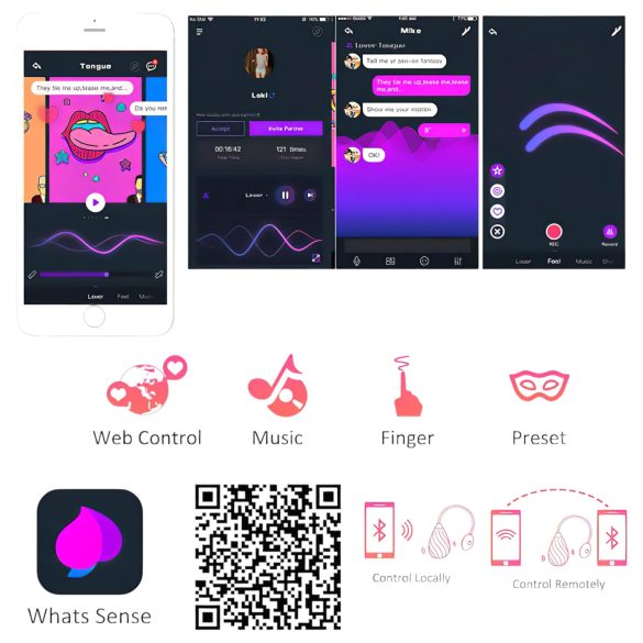 Magic Motion - vibračné vajíčko s aplikáciou - dobíjacie - červené