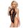 Obsessive 830-Ted - čierne body s golierikom - L/XL
