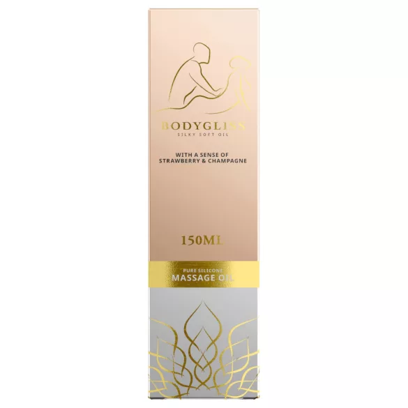 Bodygliss - masážny olej a lubrikant - jahoda - 150ml