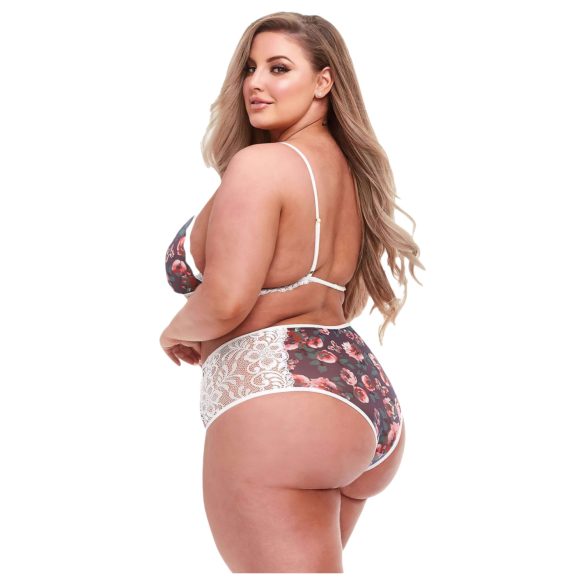 Baci - plus size podprsenková súprava - čipka a kvety