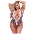 Baci - plus size body - čipkovaný, kvetinový vzor