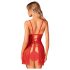 Obsessive Claussica - babydoll & tango (červená) - M/L