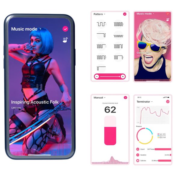 Magic Motion - vibrátor pre páry set - ružová/zelená