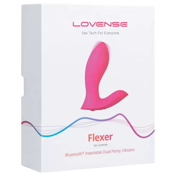 LOVENSE Flexer - vibračné nohavičky a vibrátor 2v1 - nabíjateľné, ružové