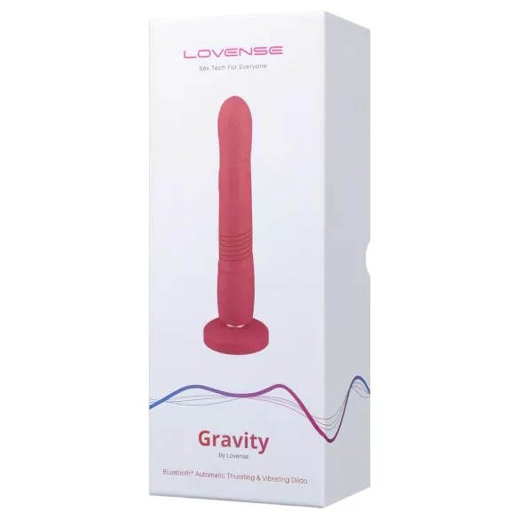 LOVENSE Gravity - akumulátorový, prirážajúci vibrátor (červený)