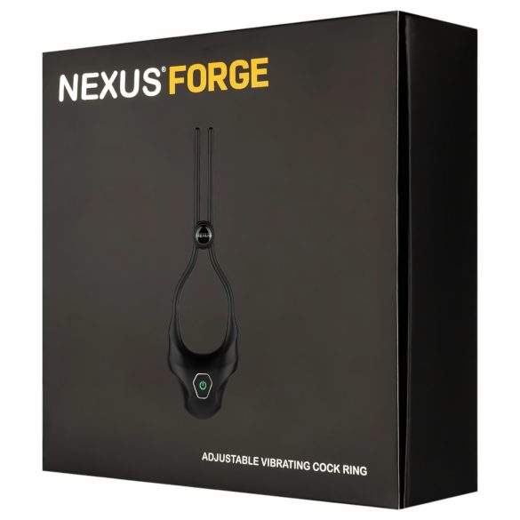 Nexus Forge - nastaviteľný vibračný krúžok na penis (čierny)