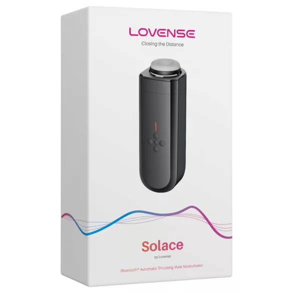 Lovense Solace - Aplikáciou ovládaný masturbátor pre mužov (čierny)