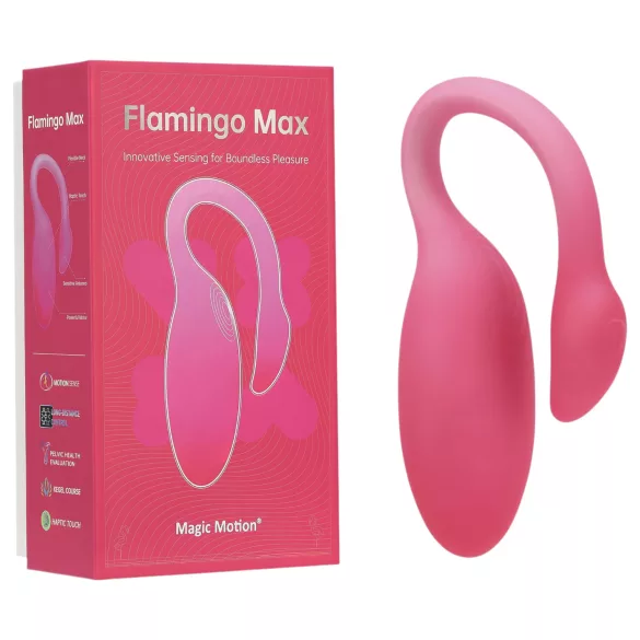 Magic Motion Flamingo Max - vibrátor v tvare vajíčka ovládaný aplikáciou (ružový)