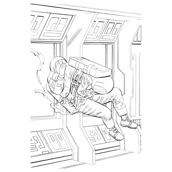 WoodRocket - erotická omaľovánka pre dospelých - orgazmus motív