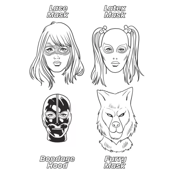 WoodRocket - dospelácky erotický omaľovánka - fetiše